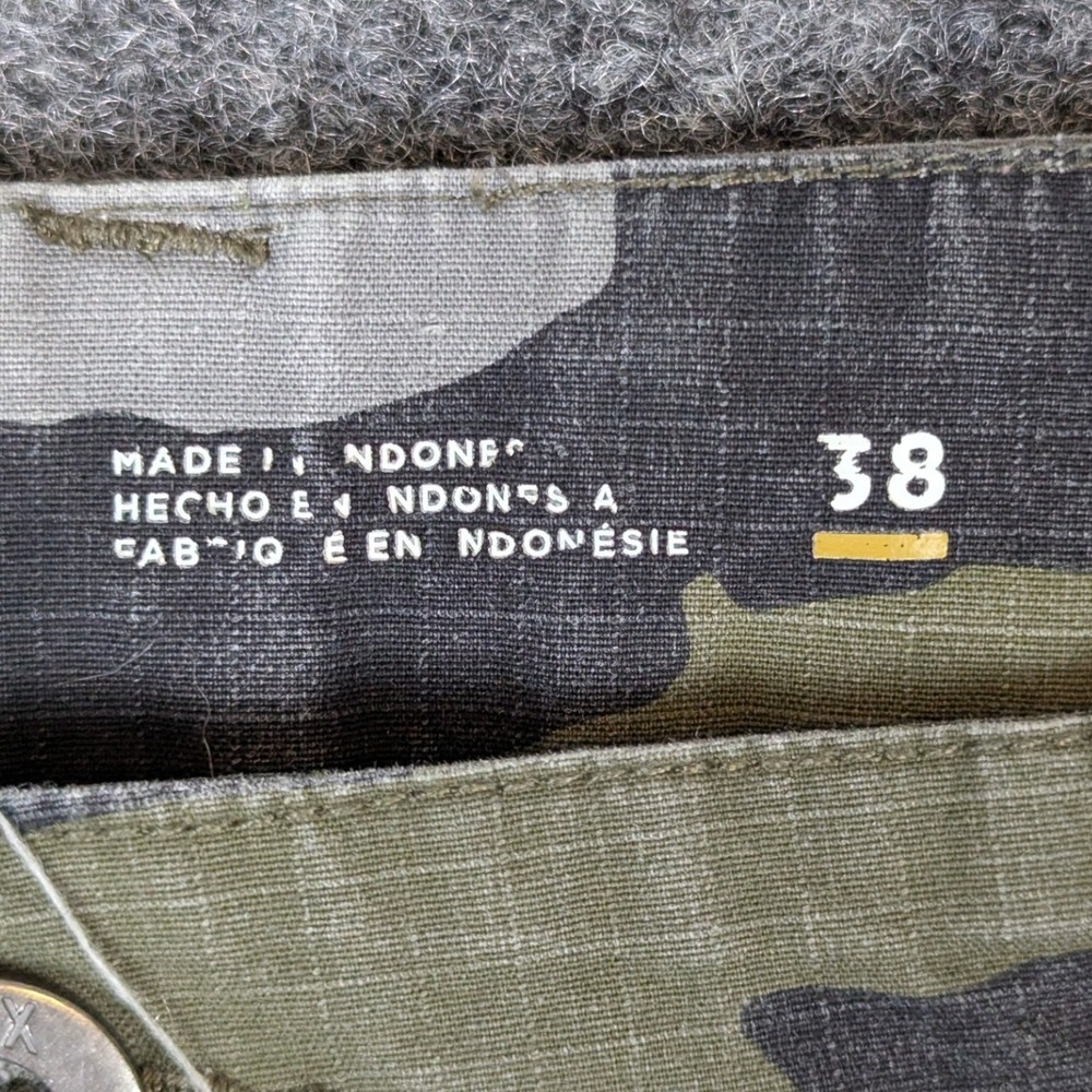 Fox Racing Mens Camo Cargo Shorts Size 38 Green Grey Ripstop Motocross MX Skater - Picture 3 of 16